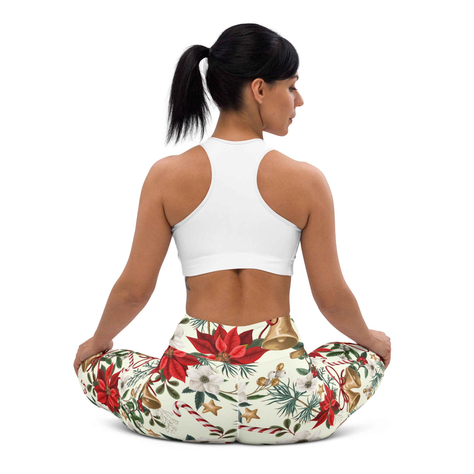 Festive Floral Delight Yoga Leggings