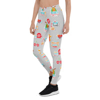 Festive Stickers Leggings