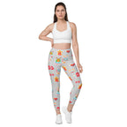 Festive Stickers Leggings With Pockets