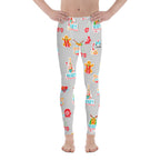 Festive Stickers Men's Leggings