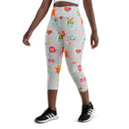 Festive Stickers Yoga Capris