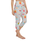 Festive Stickers Yoga Capris