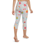 Festive Stickers Yoga Capris
