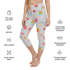 Festive Stickers Yoga Capris
