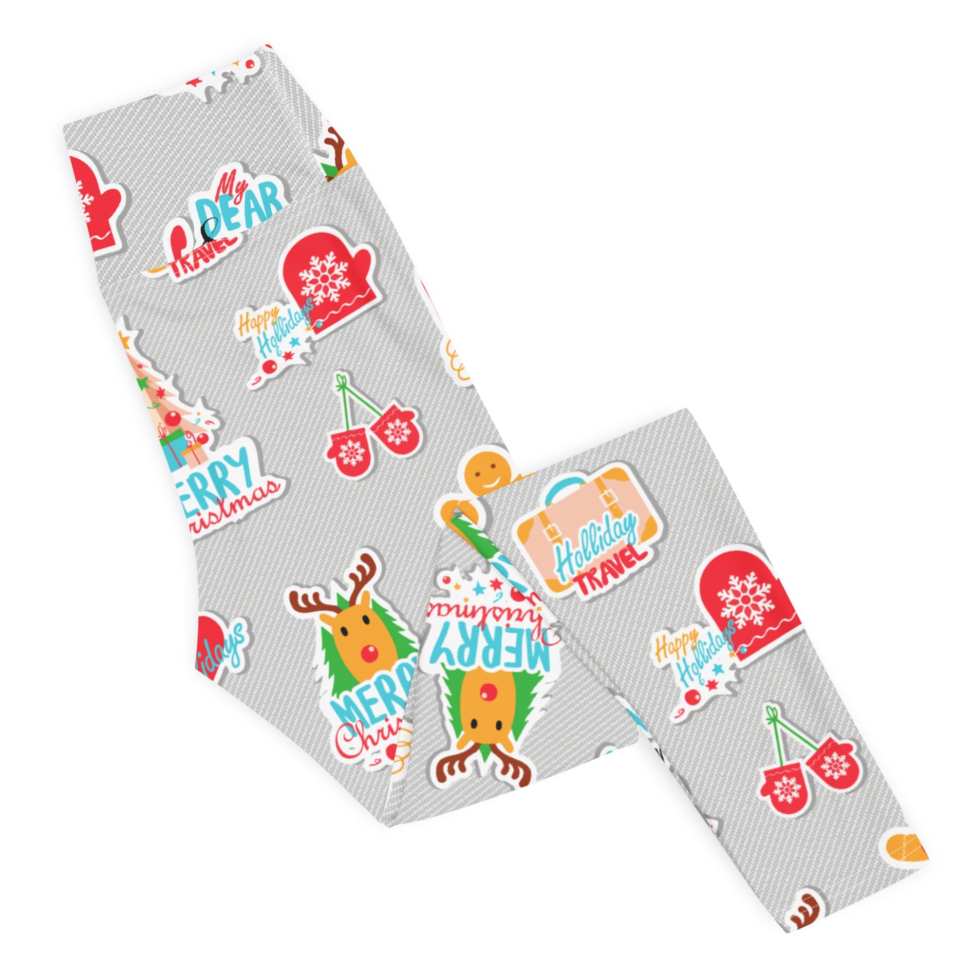 Festive Stickers Yoga Leggings