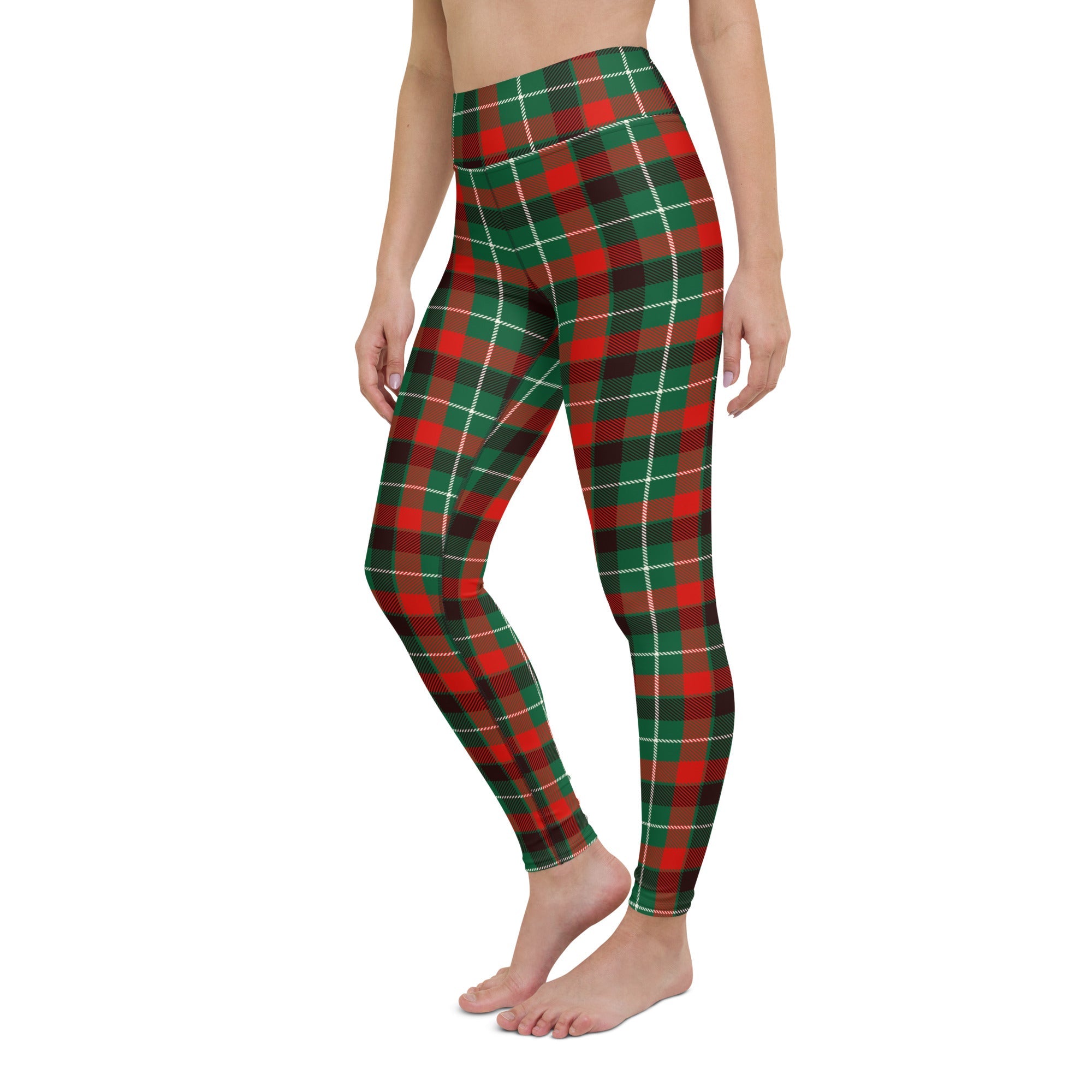 Festive Tartan Yoga Leggings