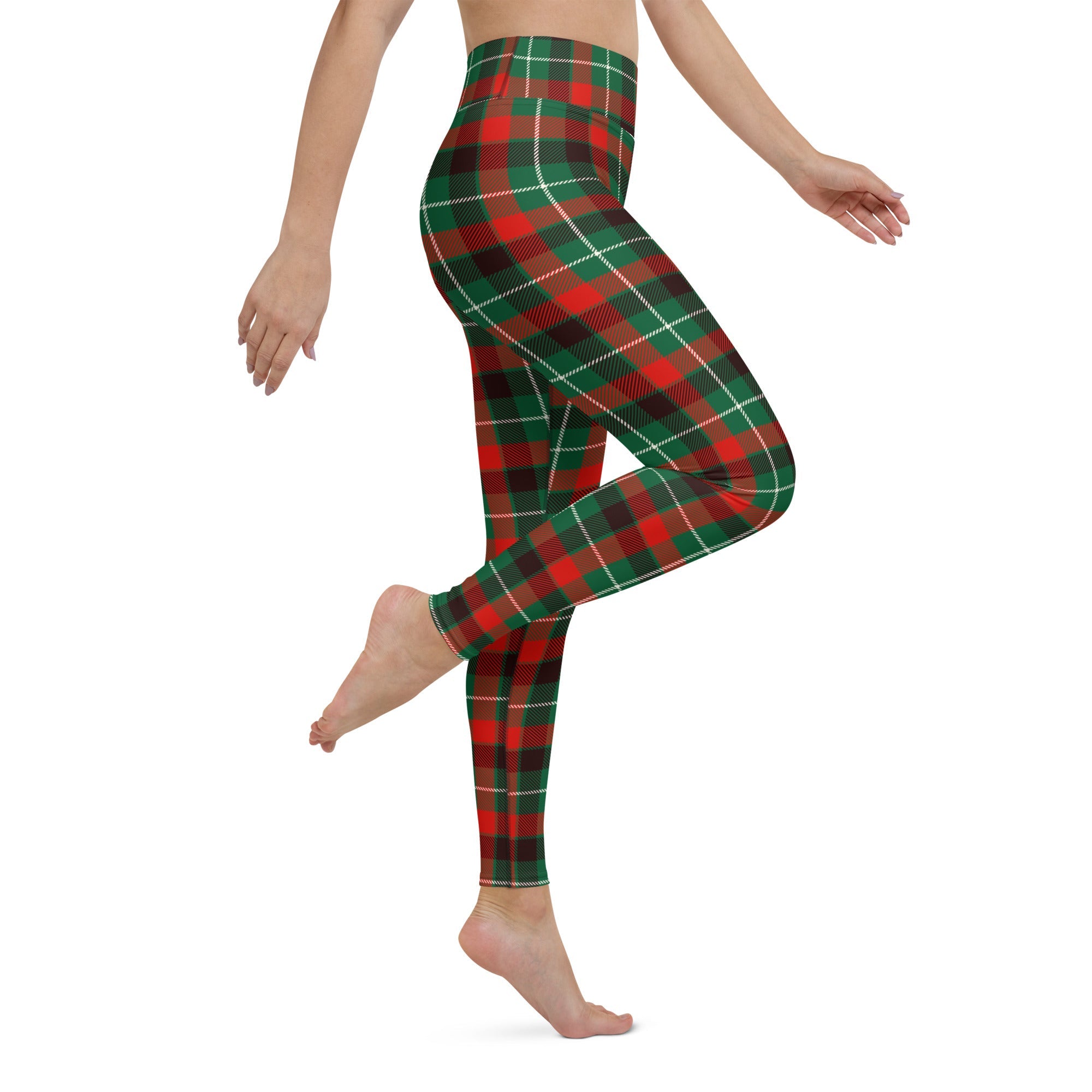 Festive Tartan Yoga Leggings