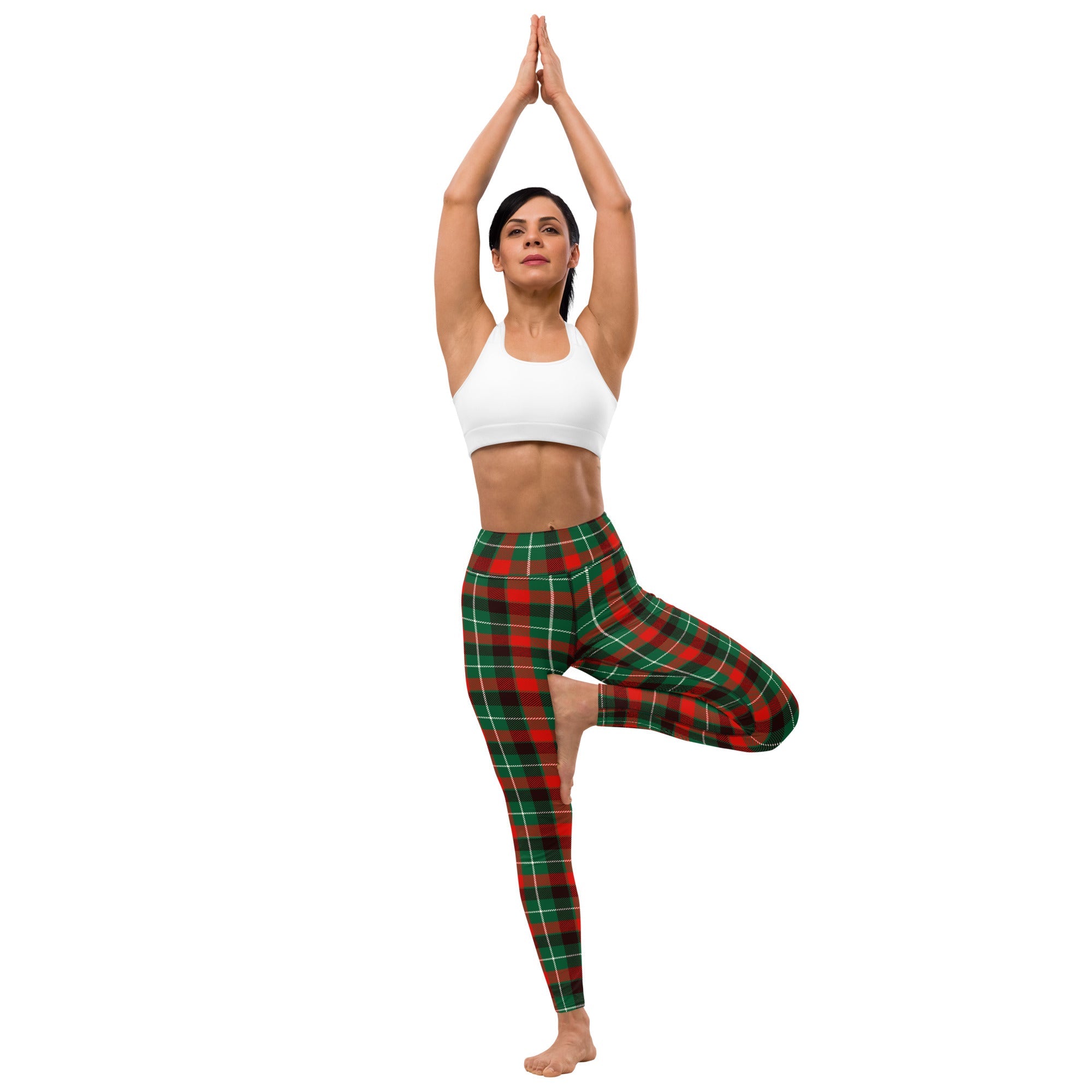 Festive Tartan Yoga Leggings