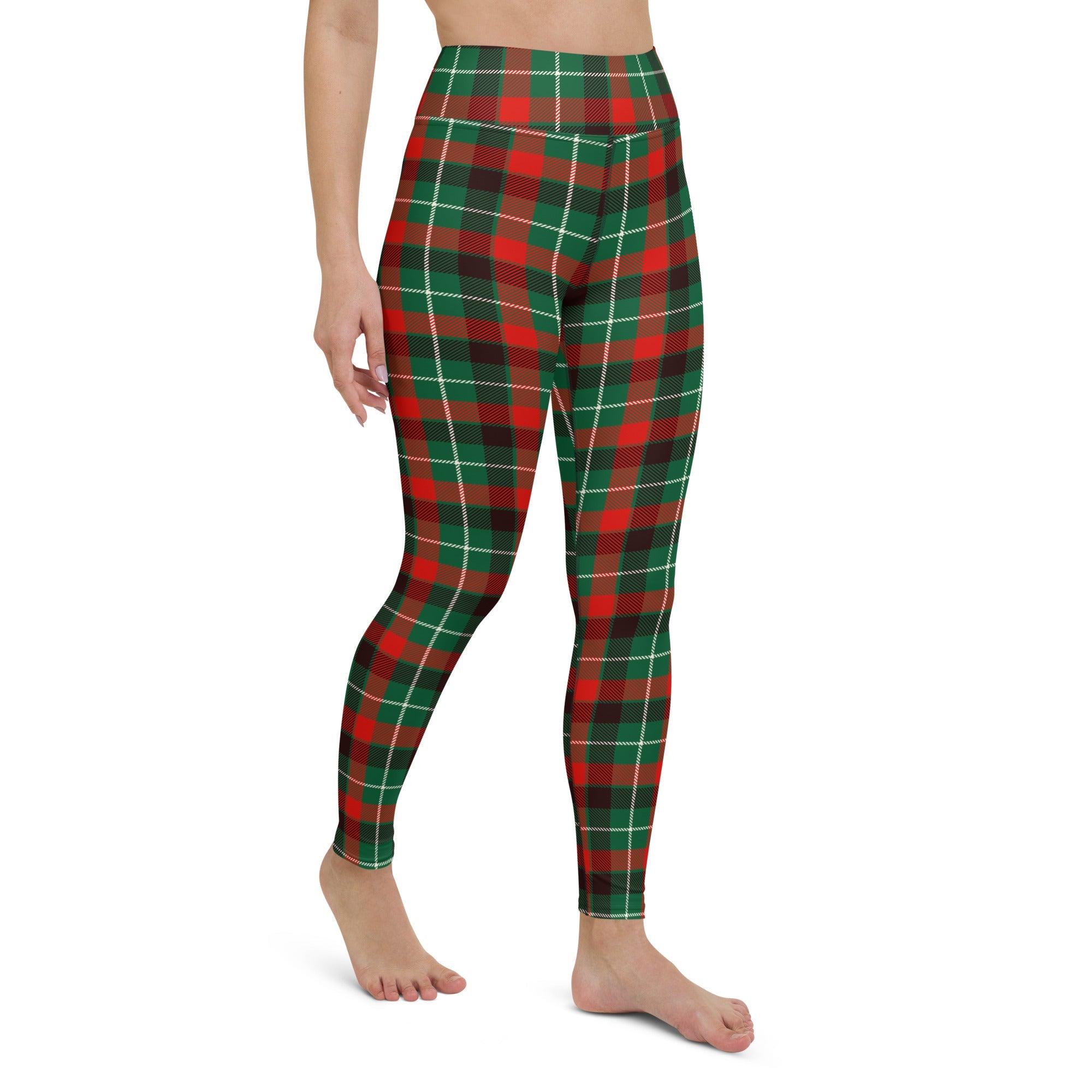 Festive Tartan Yoga Leggings