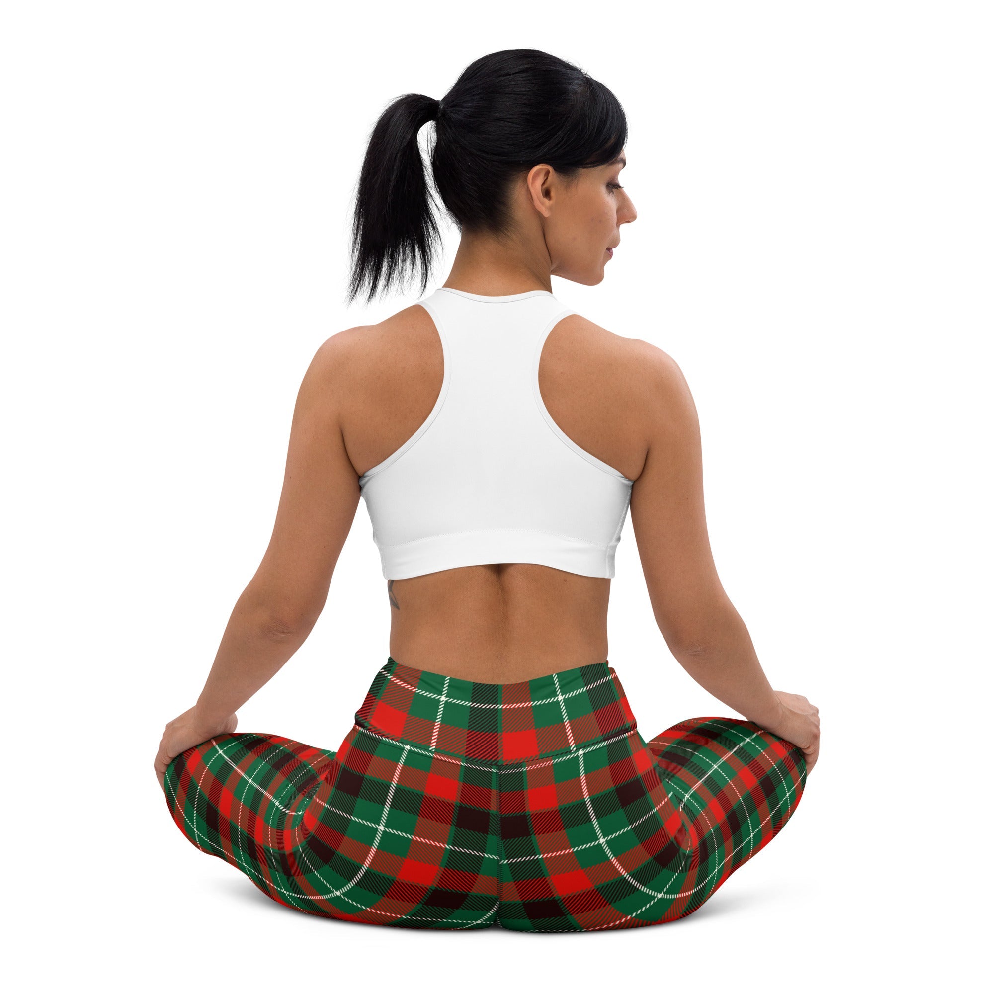 Festive Tartan Yoga Leggings