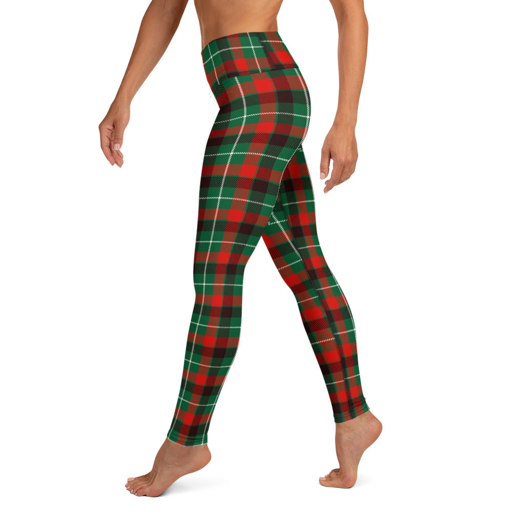 Festive Tartan Yoga Leggings