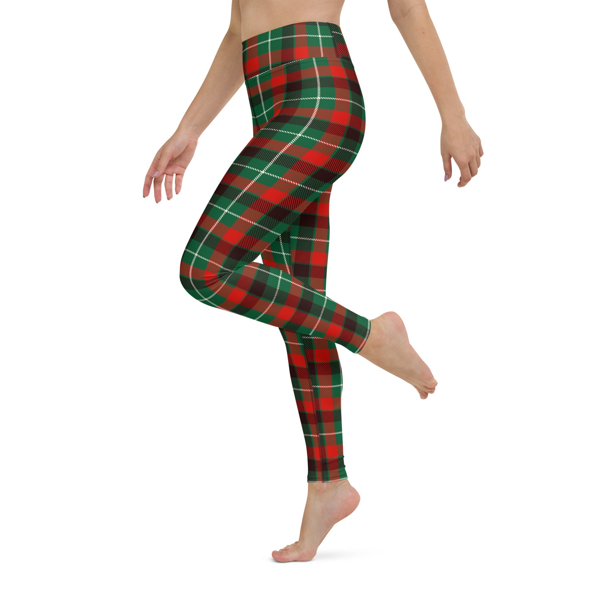 Festive Tartan Yoga Leggings