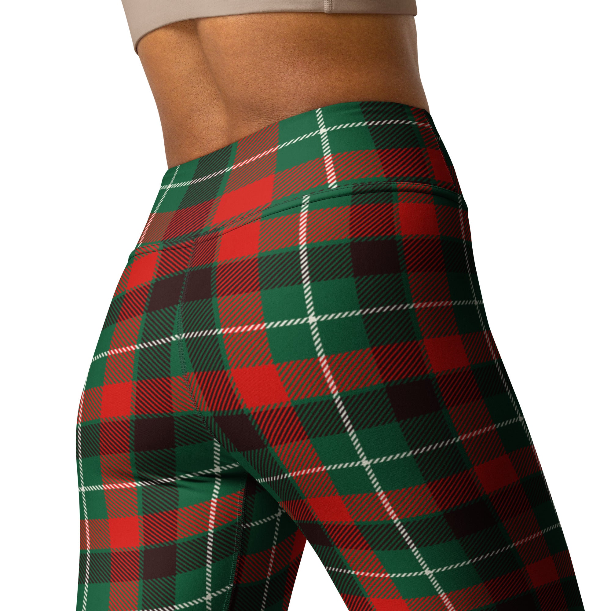 Festive Tartan Yoga Leggings