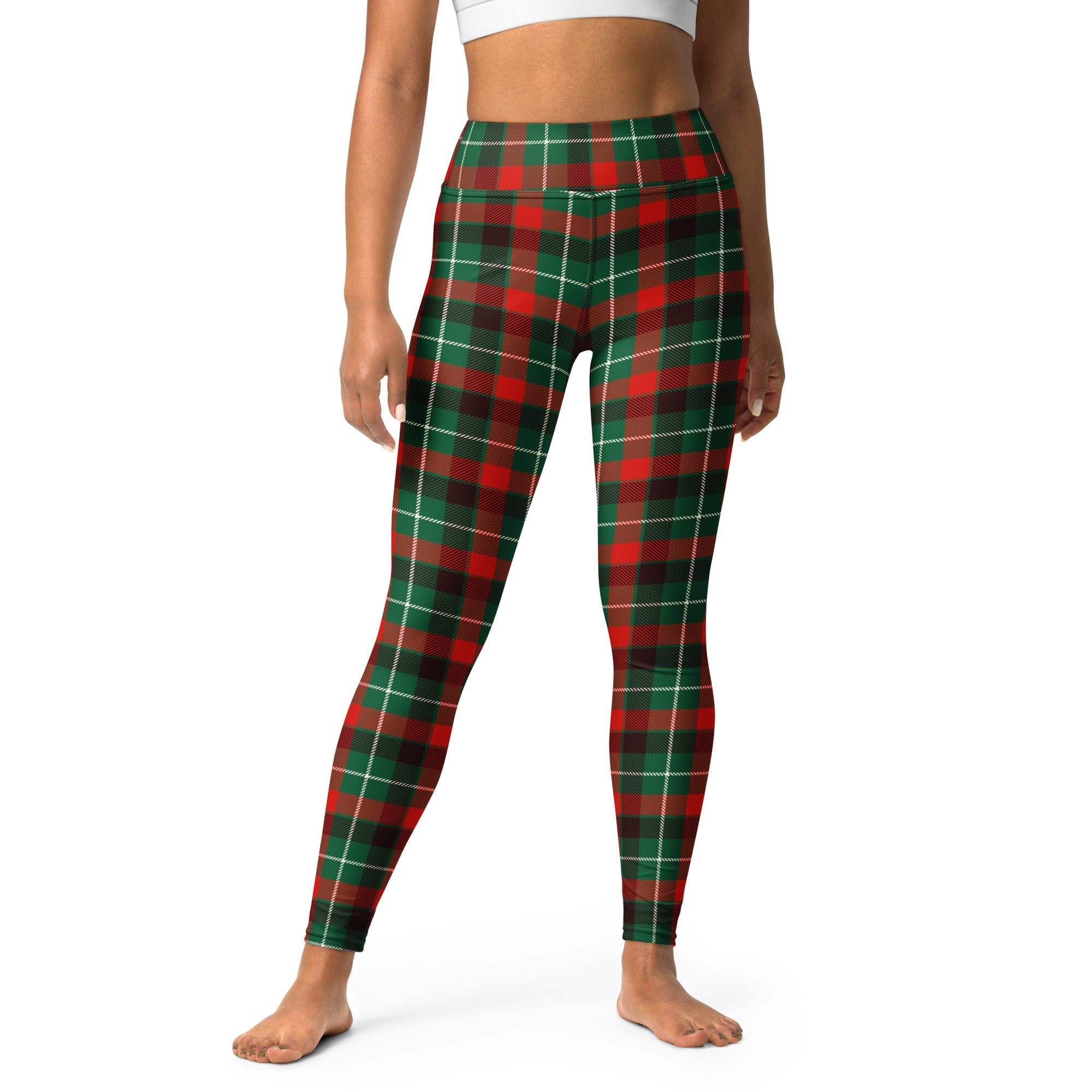 Festive Tartan Yoga Leggings