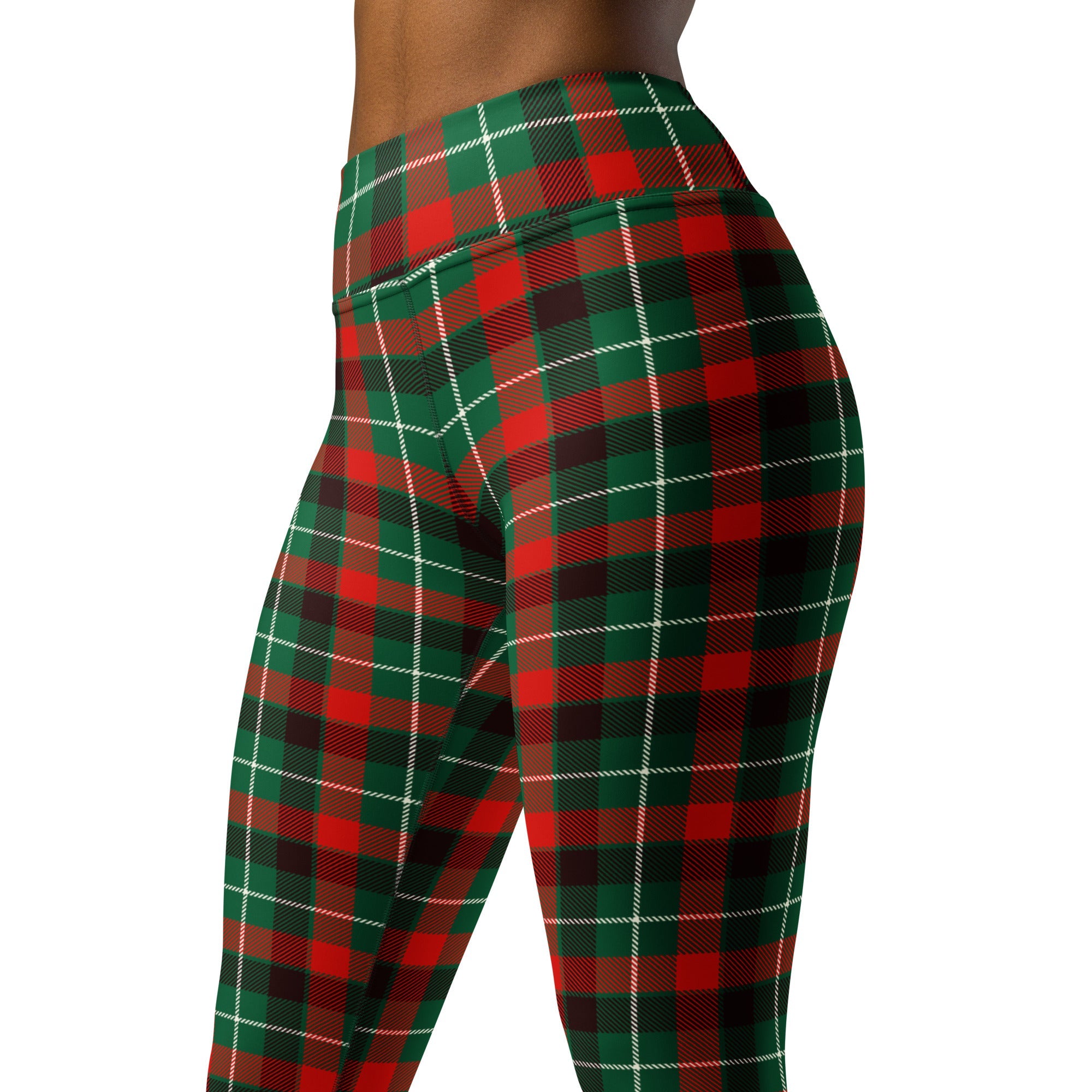 Festive Tartan Yoga Leggings