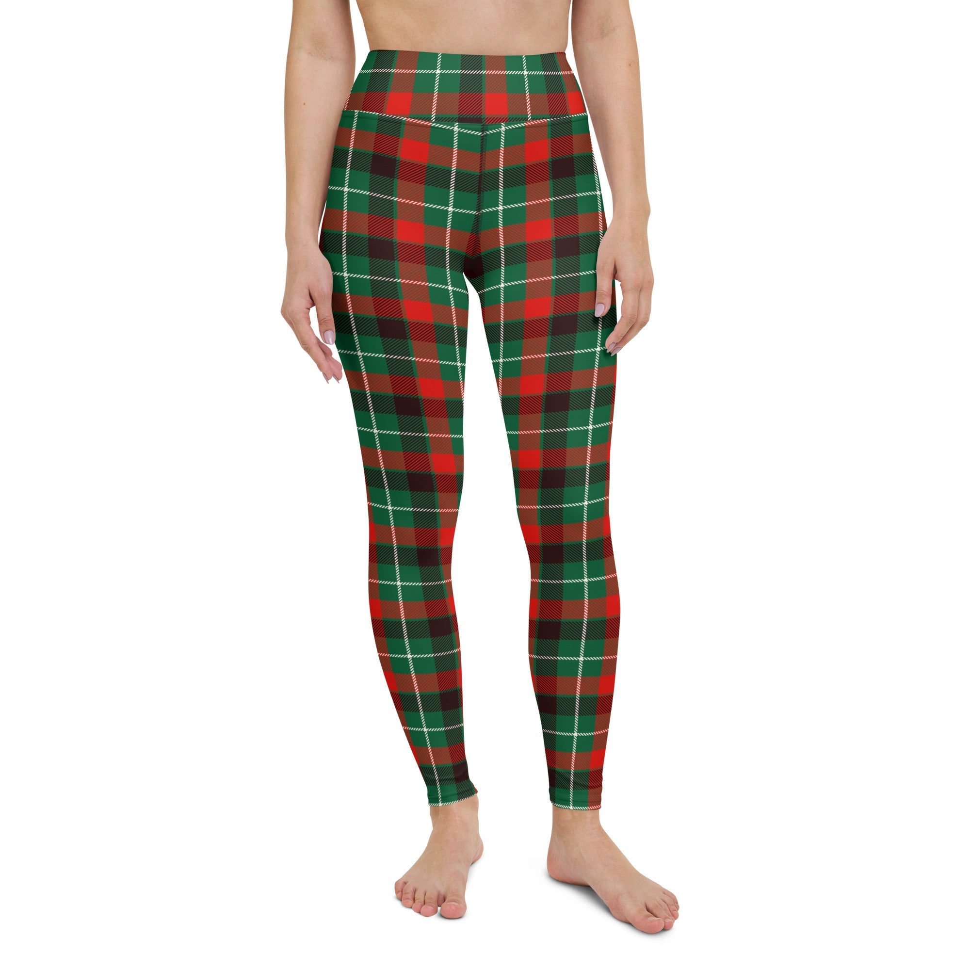 Festive Tartan Yoga Leggings