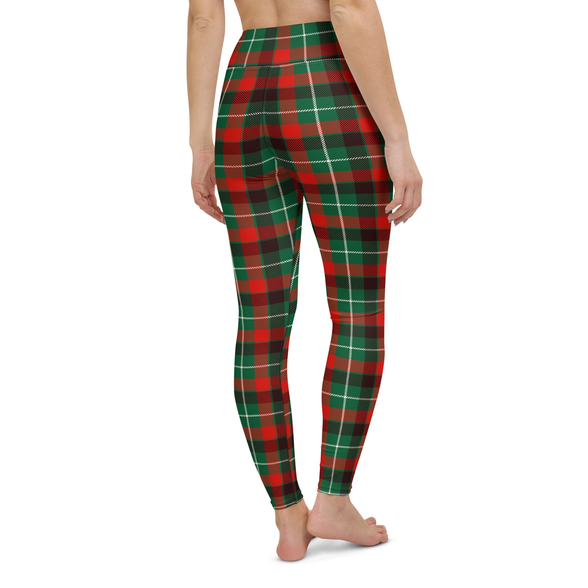 Festive Tartan Yoga Leggings