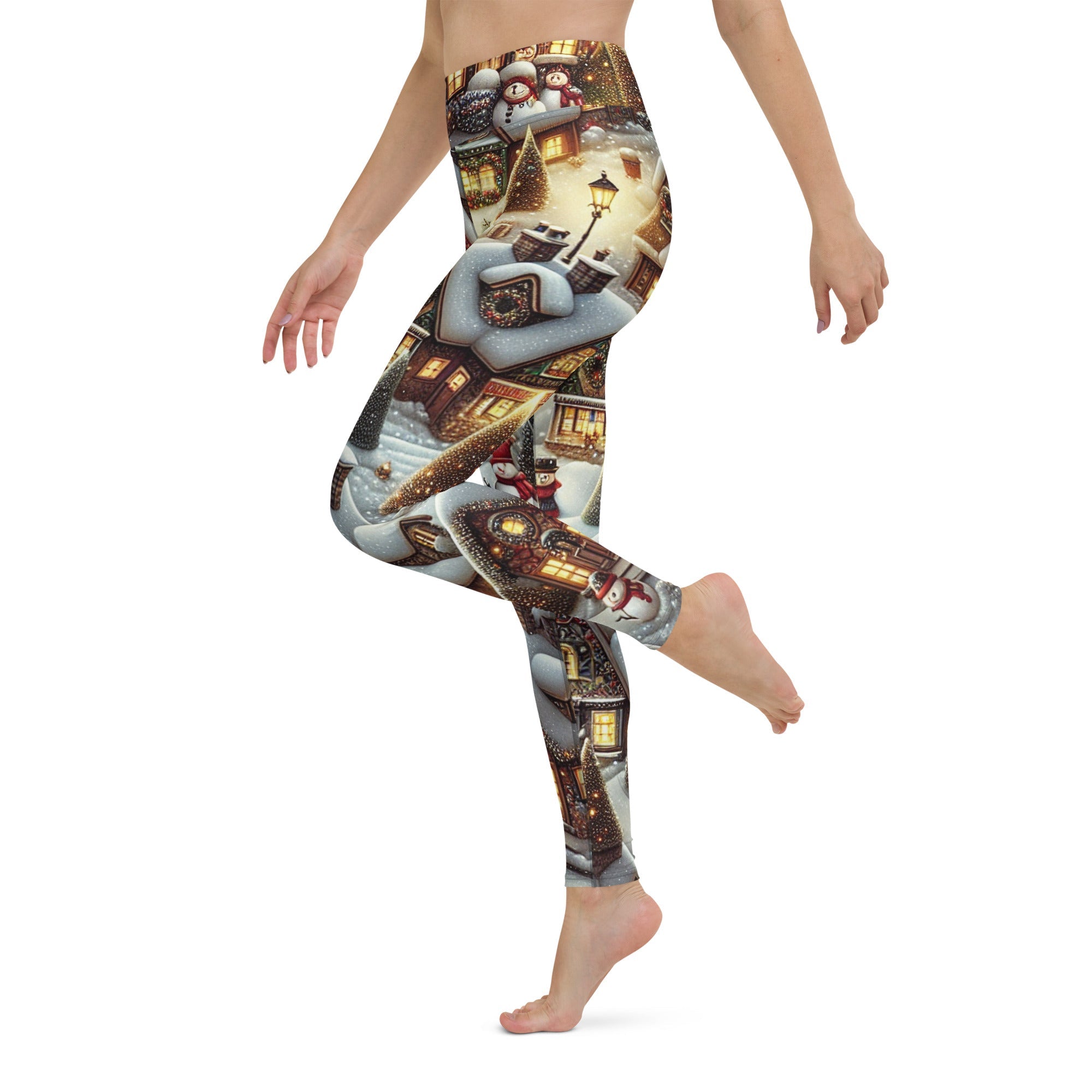 Festive Village Yoga Leggings