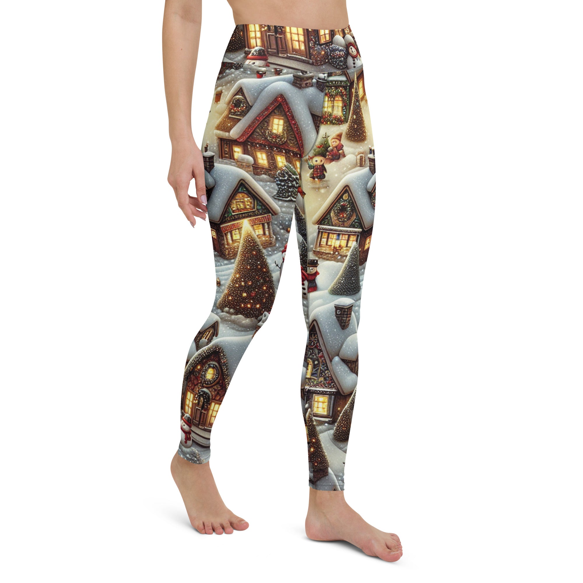 Festive Village Yoga Leggings