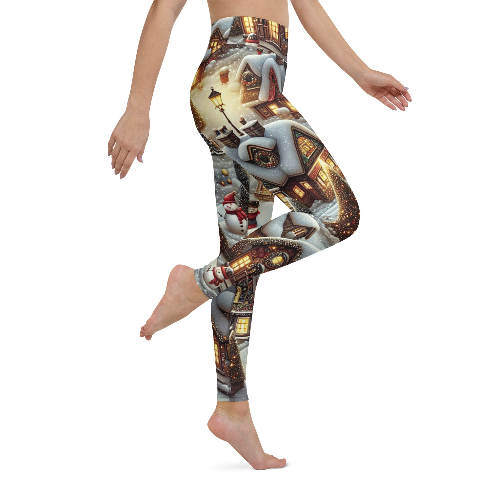 Festive Village Yoga Leggings