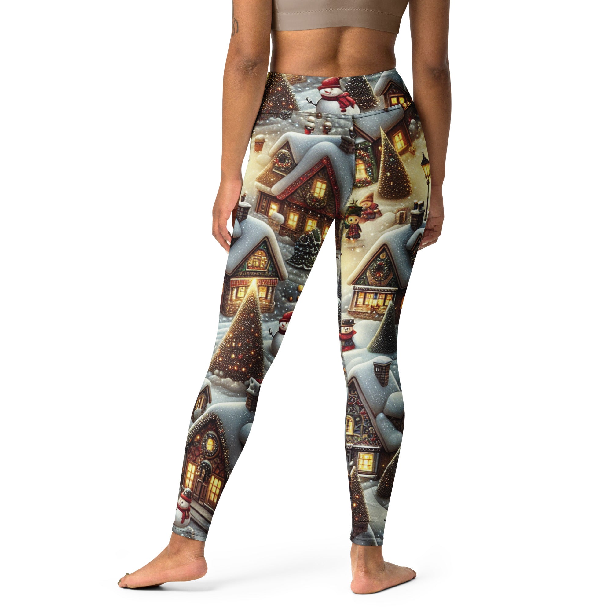 Festive Village Yoga Leggings