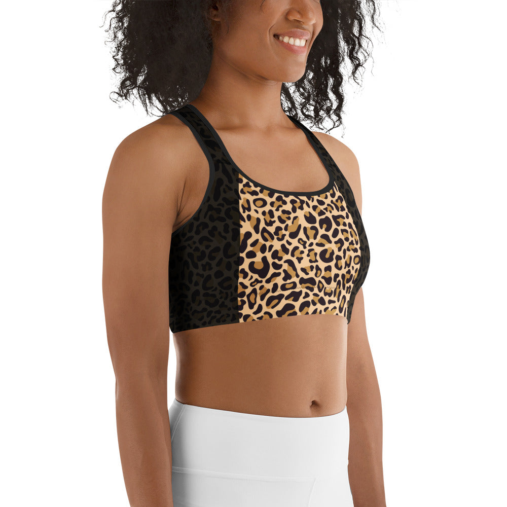 Fierce Leopard Sports Bra