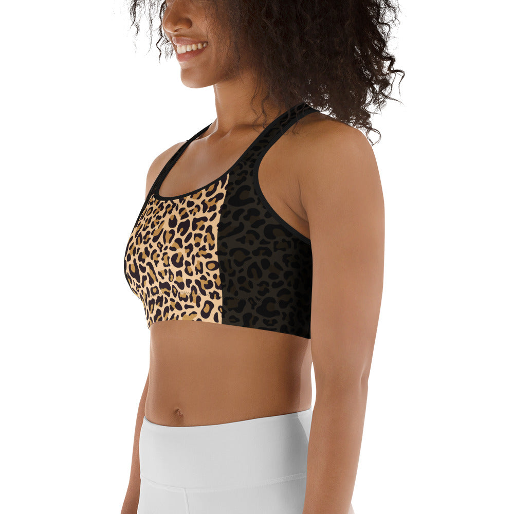 Fierce Leopard Sports Bra
