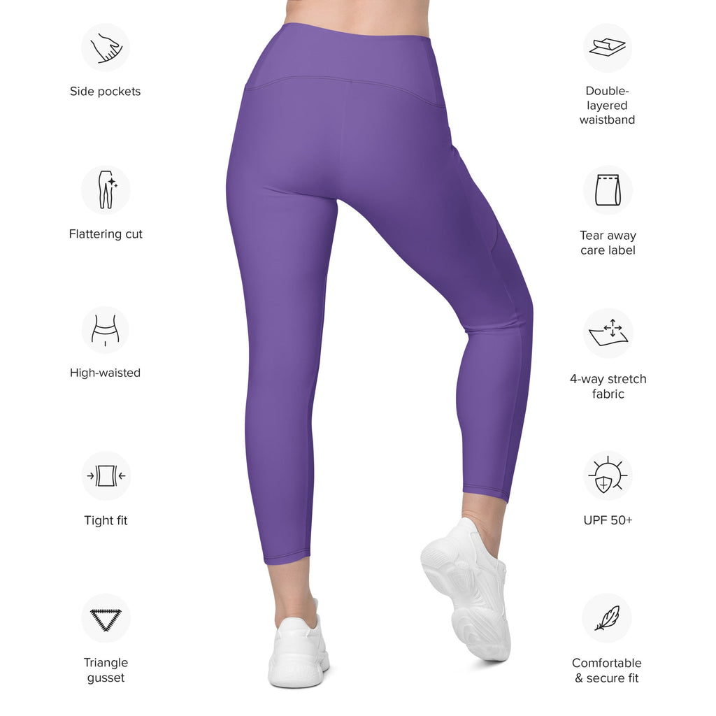 Fierce Purple Leggings With Pockets