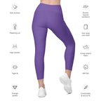 Fierce Purple Leggings With Pockets