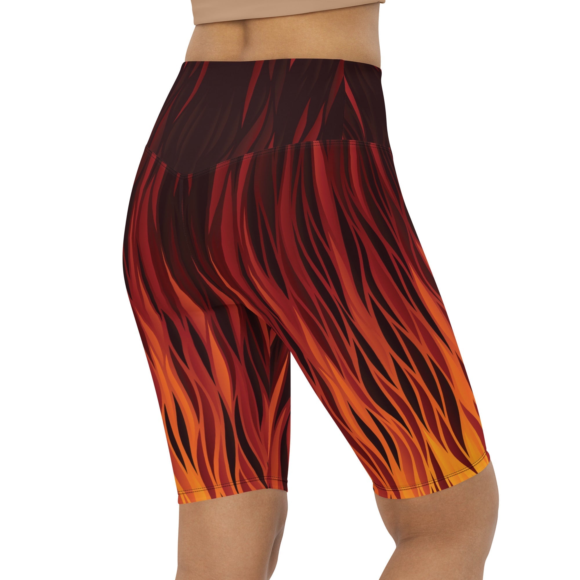 Fire Biker Shorts