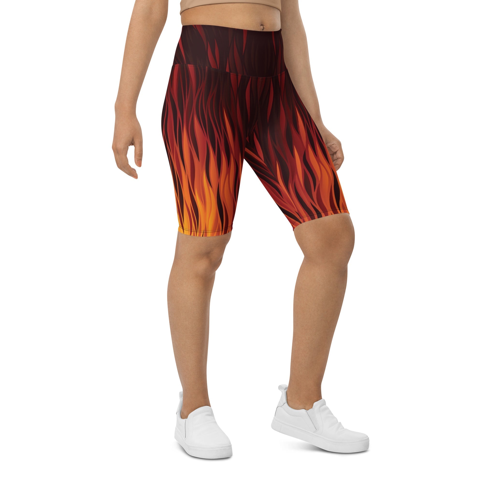 Fire Biker Shorts