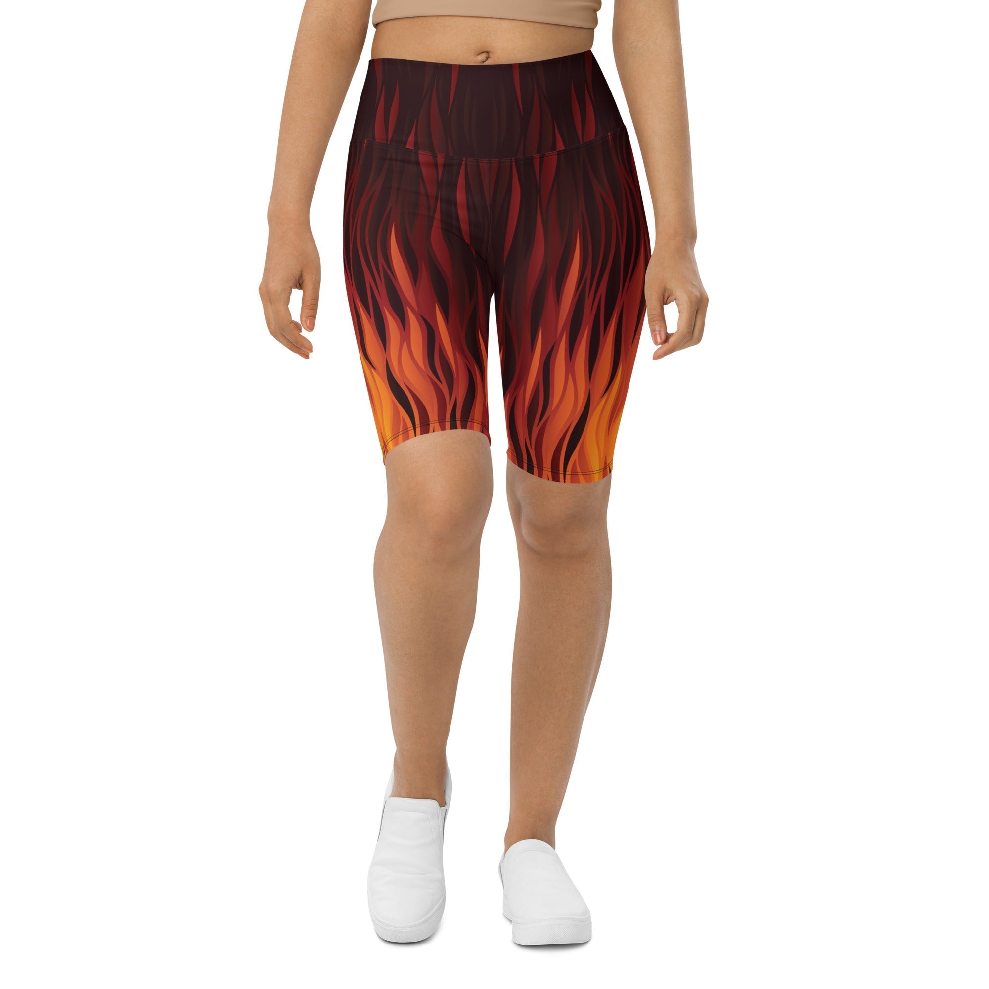 Fire Biker Shorts