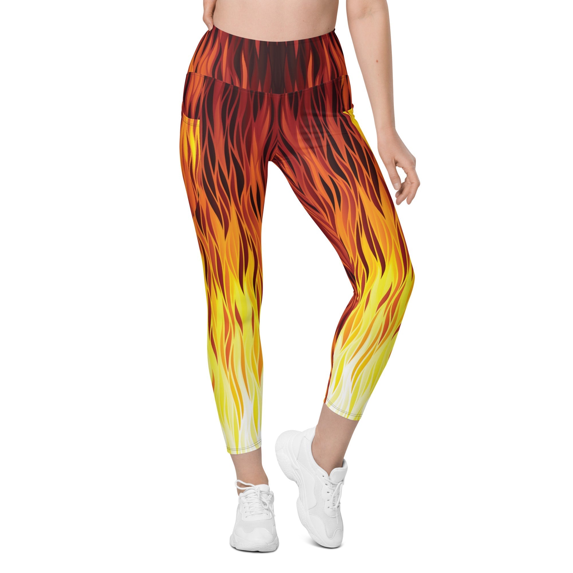 Fire Leggings With Pockets