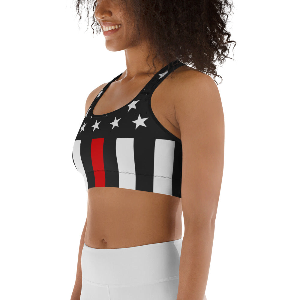 First Responder Firefighter Sports Bra