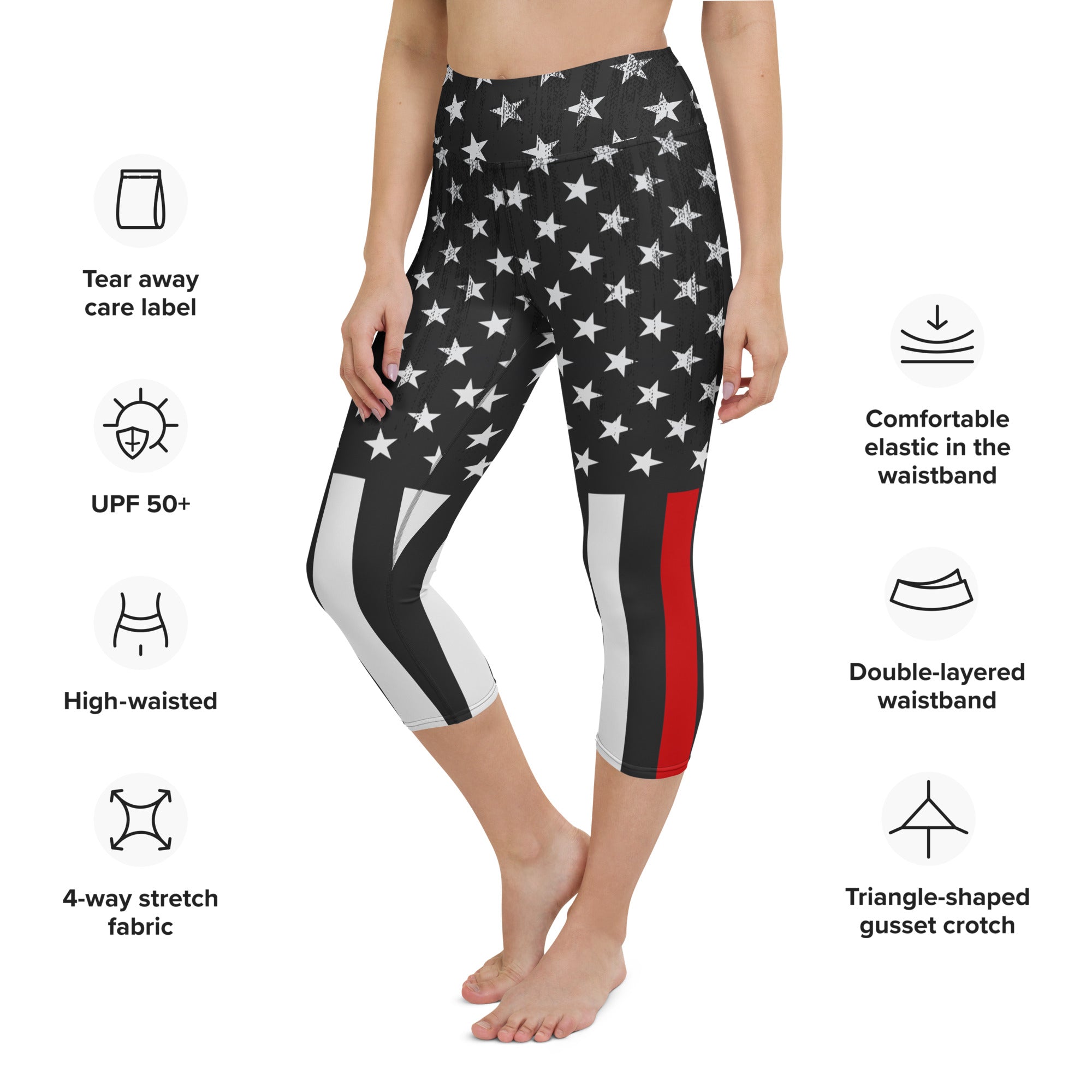 First Responder Firefighter Yoga Capris