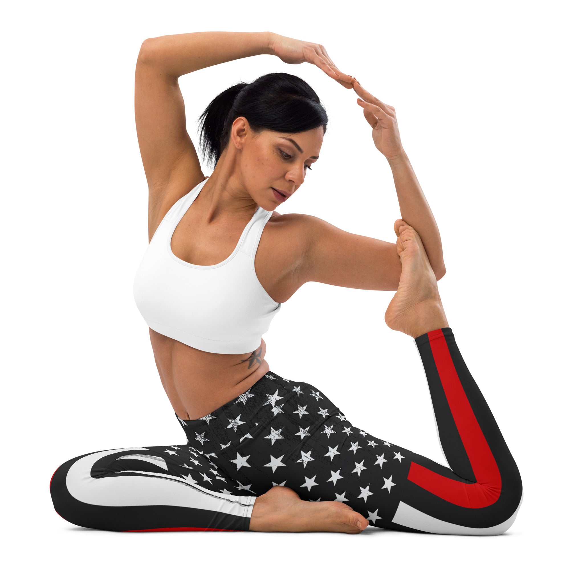 First Responder Firefighter Yoga Leggings