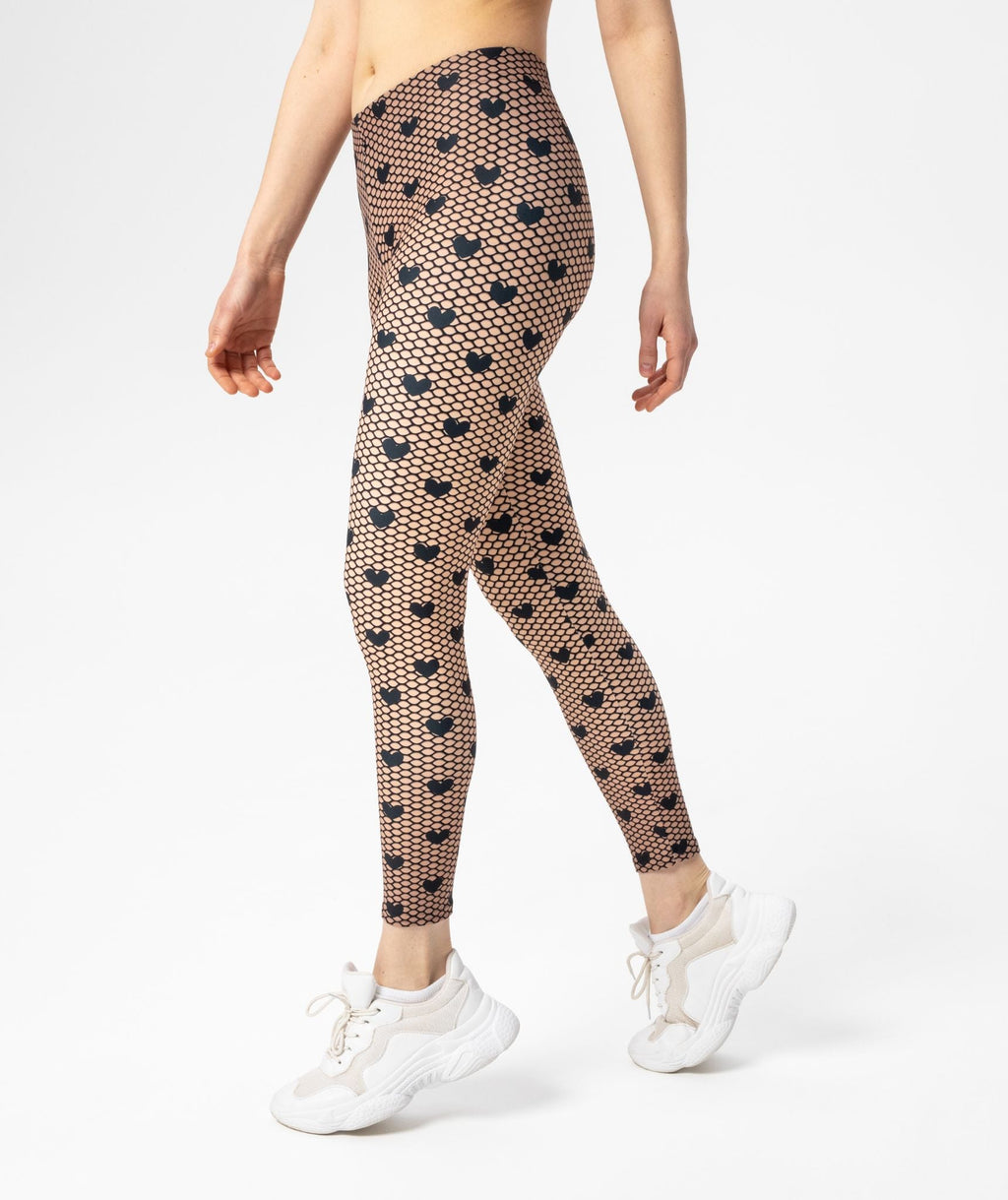 Fishnet Tights Print Leggings
