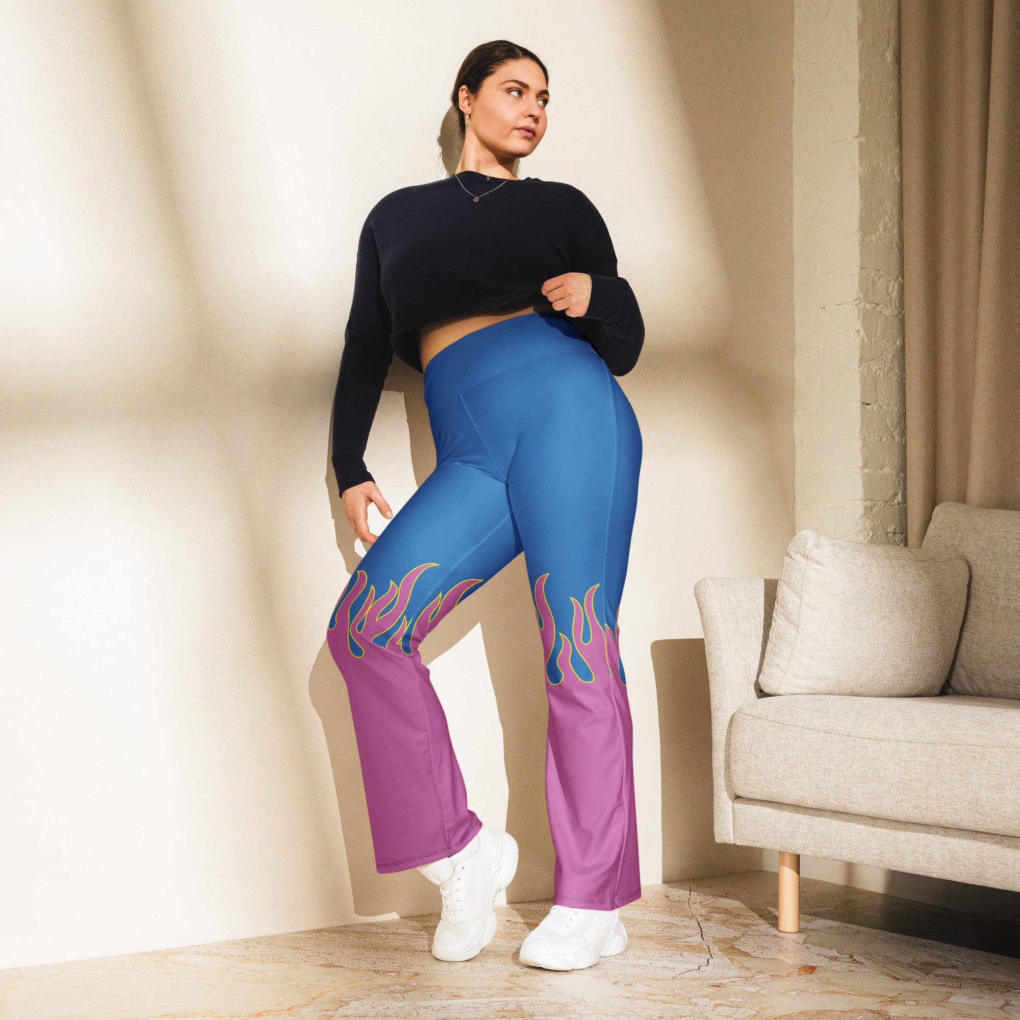 Flame Pop Flare Leggings