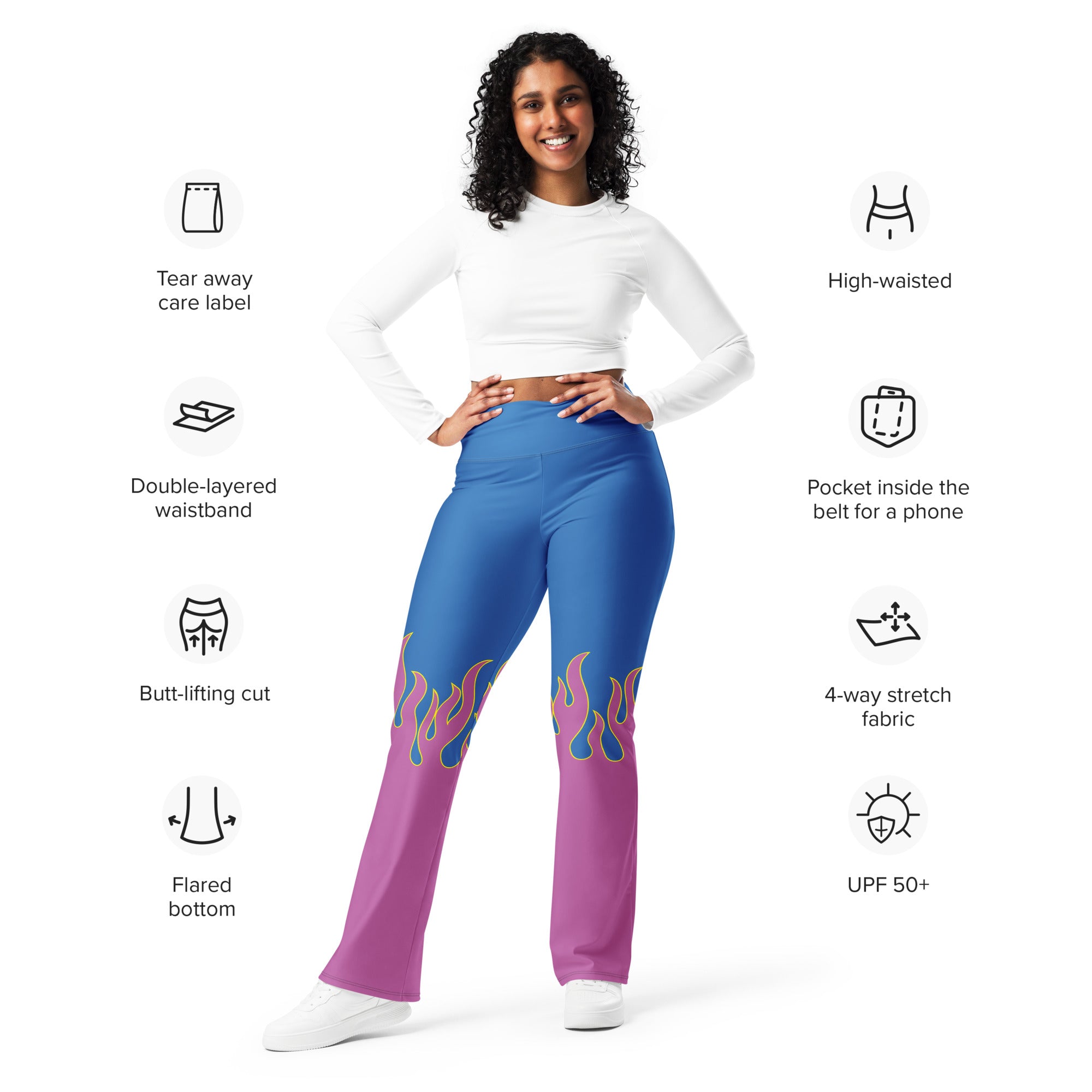 Flame Pop Flare Leggings