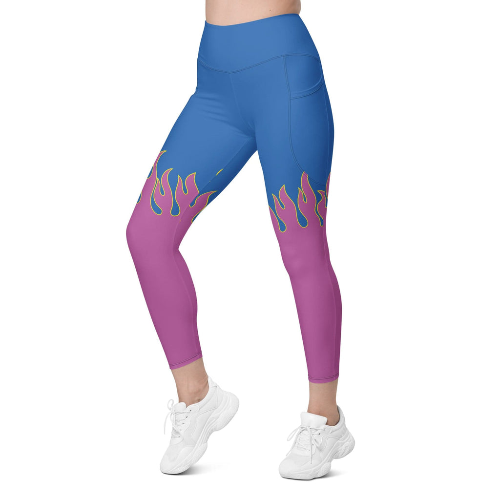 Flame Pop Leggings With Pockets