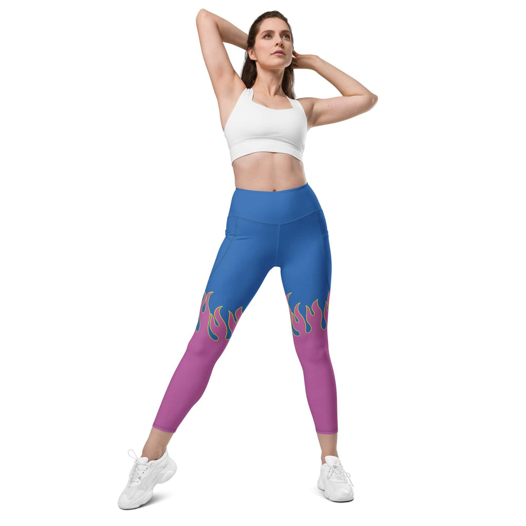 Flame Pop Leggings With Pockets