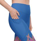 Flame Pop Leggings With Pockets