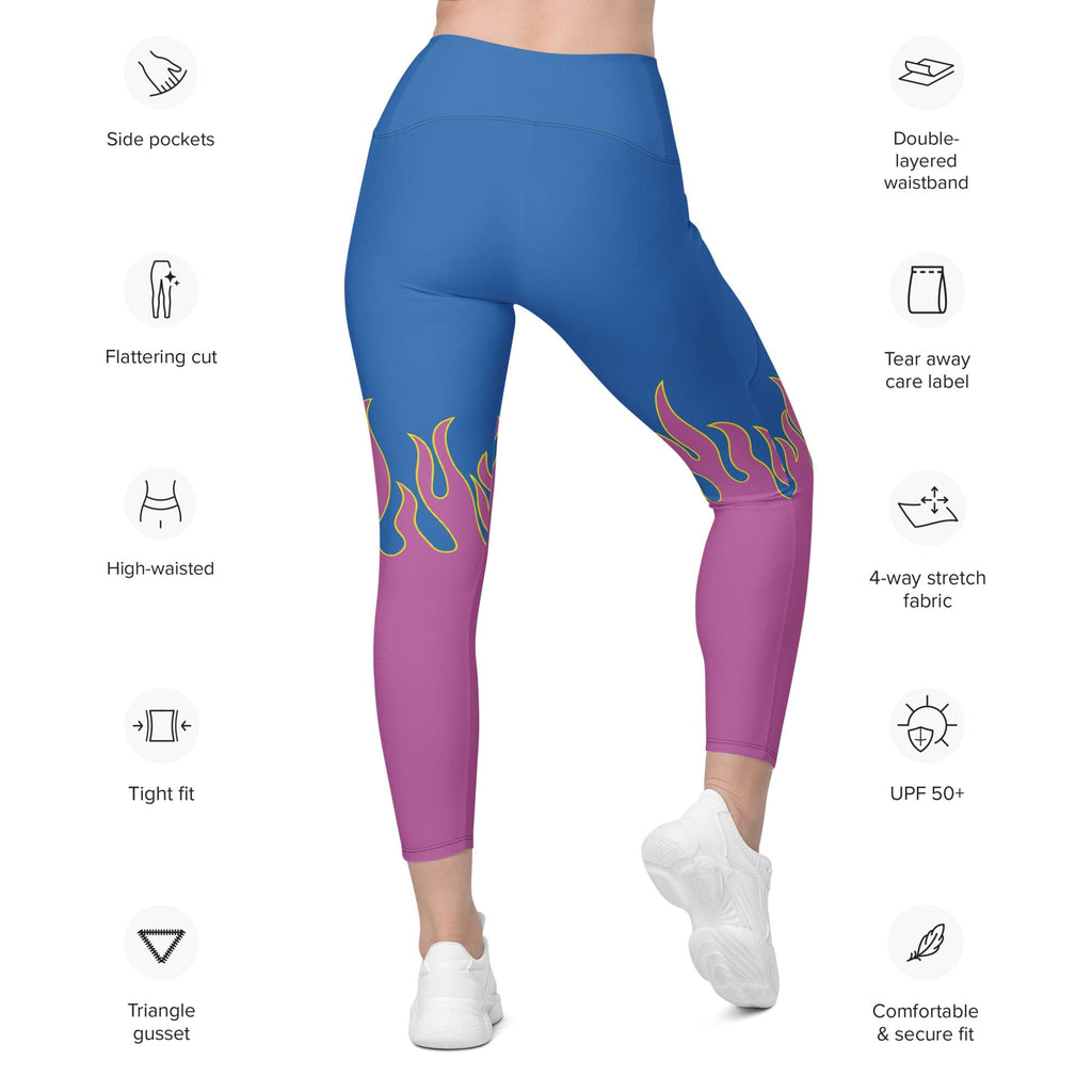 Flame Pop Leggings With Pockets