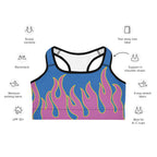 Flame Pop Sports Bra
