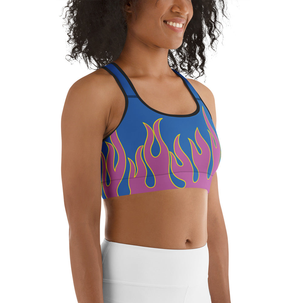 Flame Pop Sports Bra