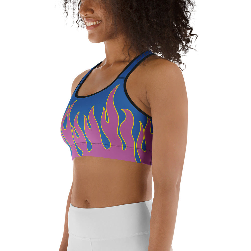 Flame Pop Sports Bra