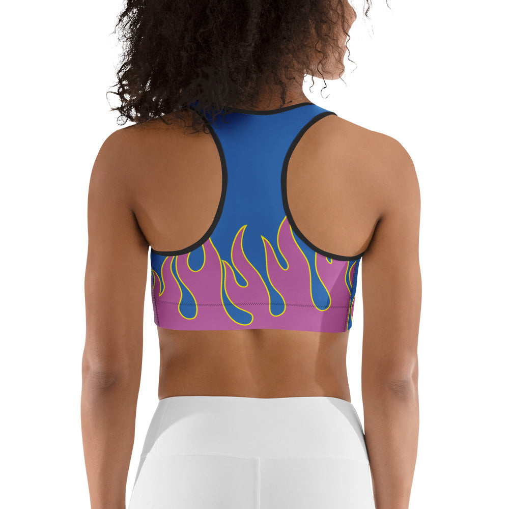 Flame Pop Sports Bra