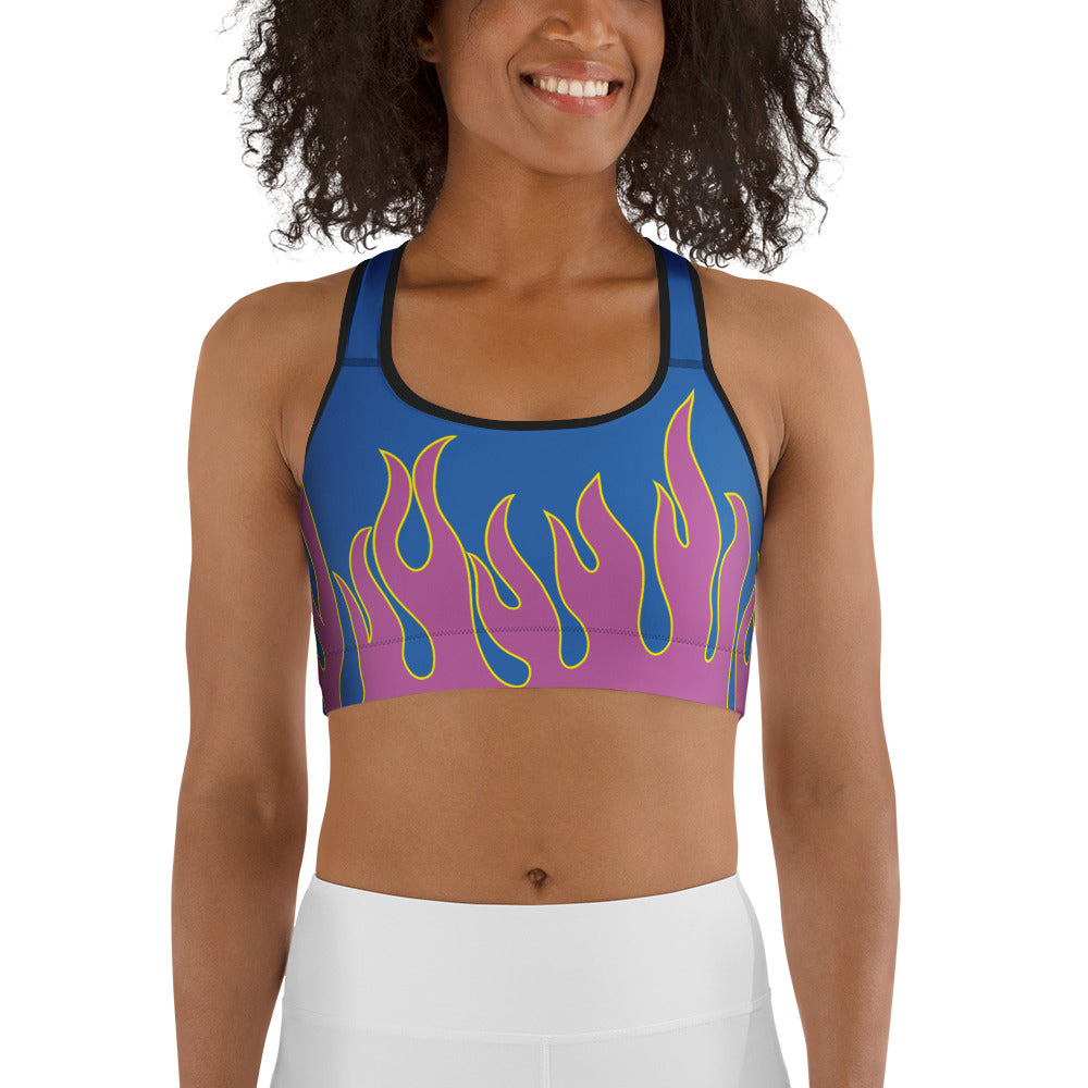 Flame Pop Sports Bra