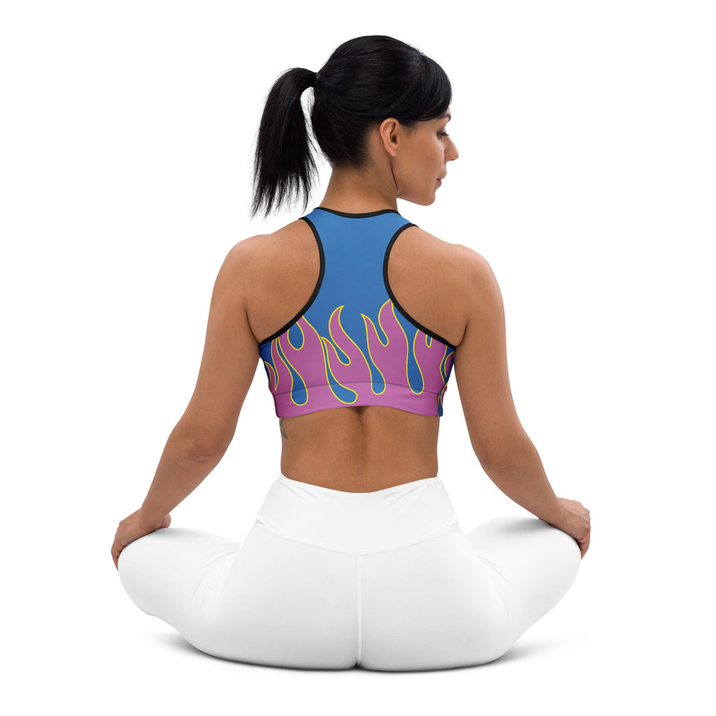 Flame Pop Sports Bra