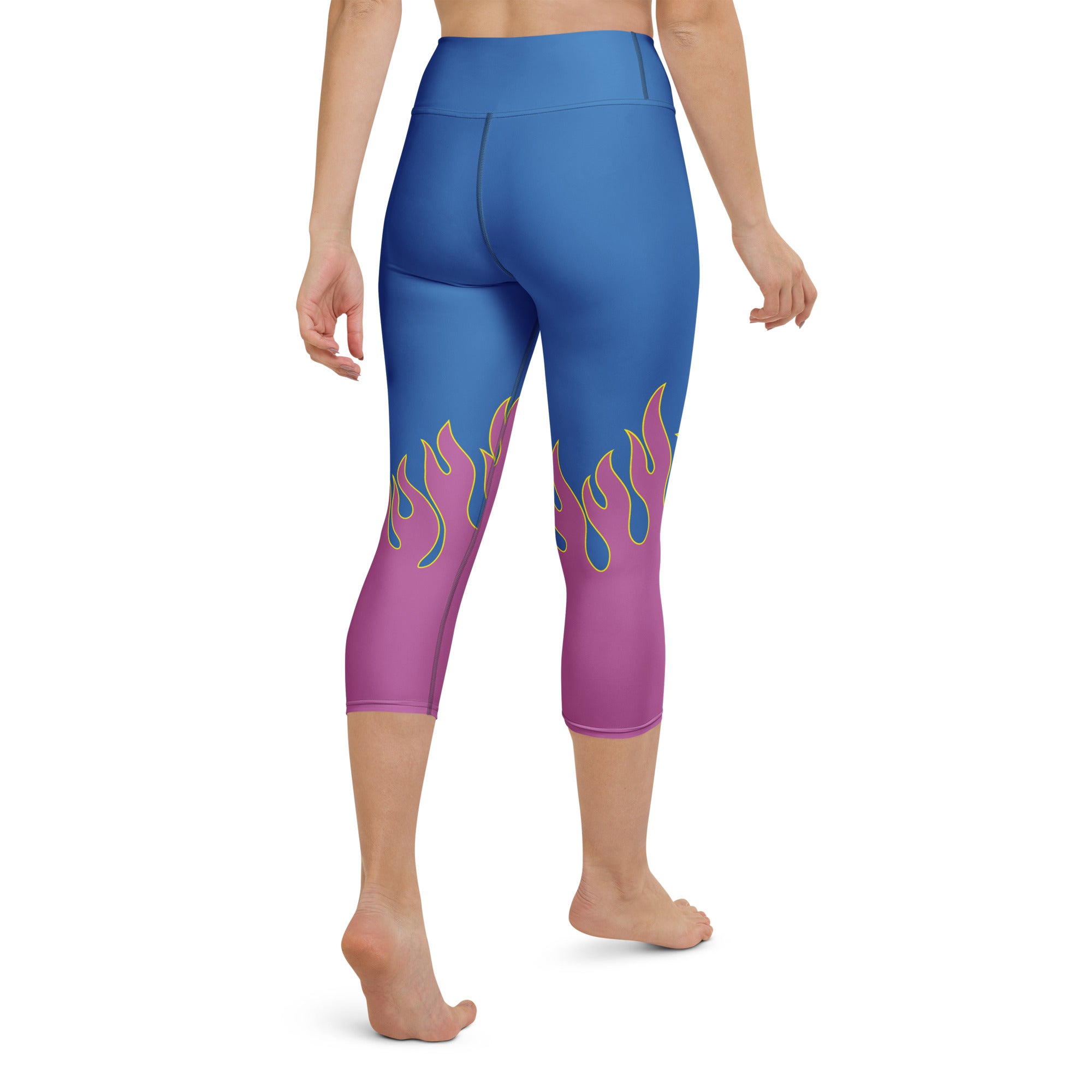Flame Pop Yoga Capris